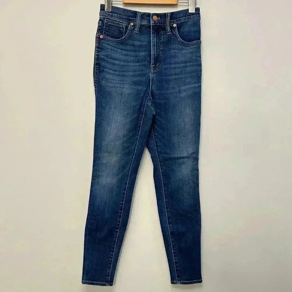 Madewell 10" High-Rise Skinny Jeans in Bradshaw Wash Women's Size 28 - Picture 5 of 15